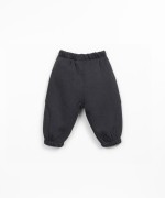 Knit trousers with elastic waistband