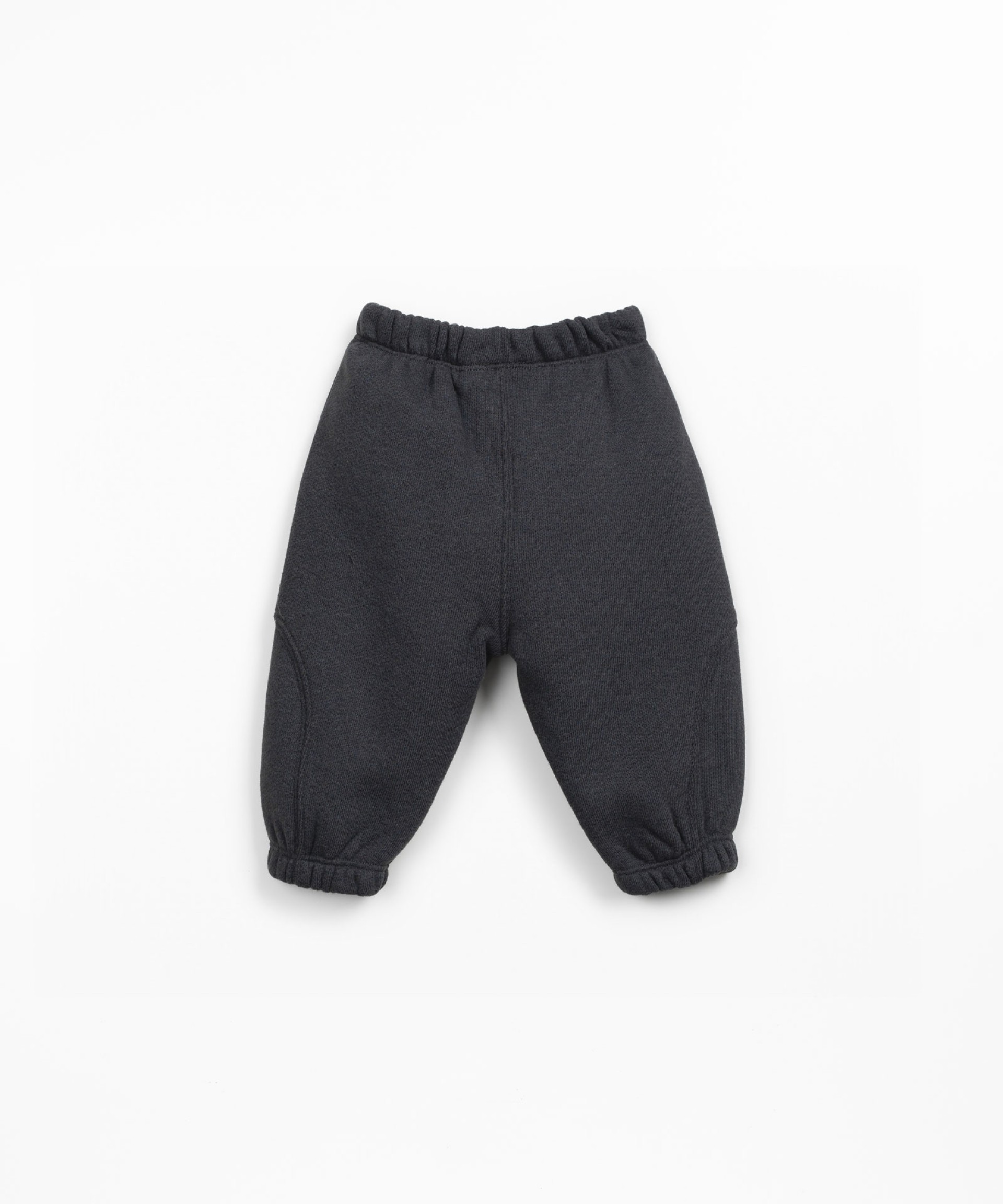 Knit trousers with elastic waistband