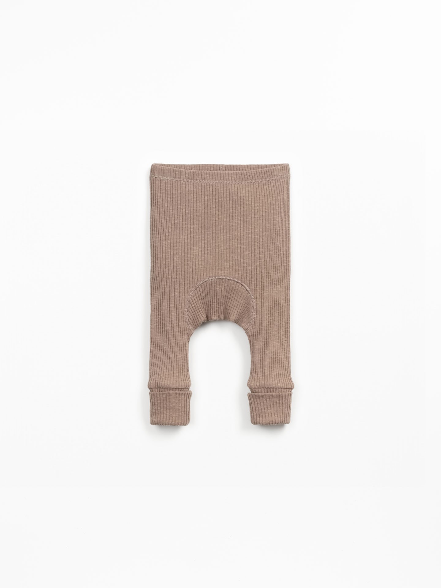 Leggings in cotone biologico con polsini alti