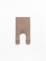 Organic cotton leggings with high cuffs