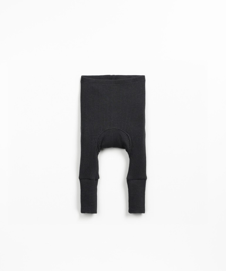 Leggings en coton biologique avec poignets hauts