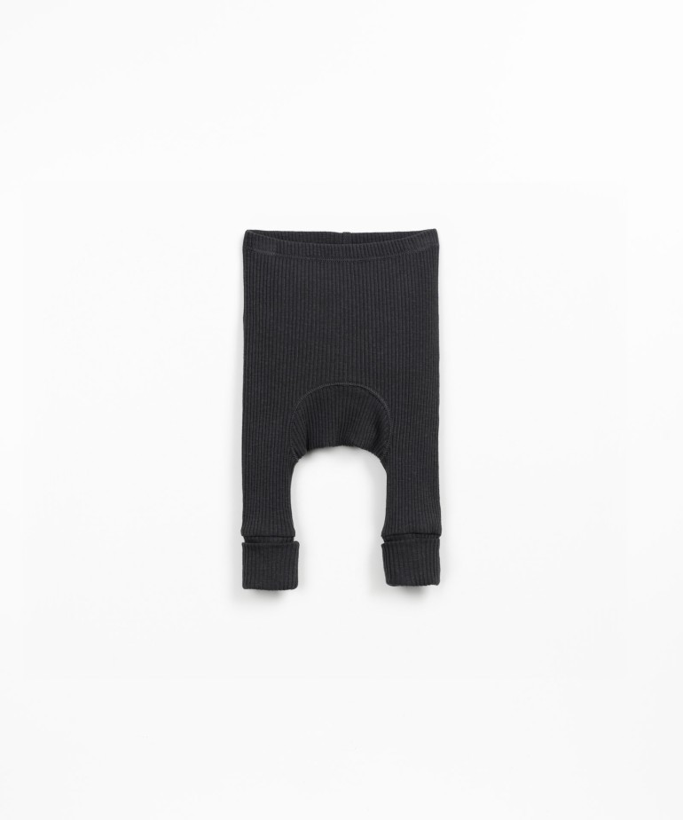 Leggings de algodn orgnico con puos altos