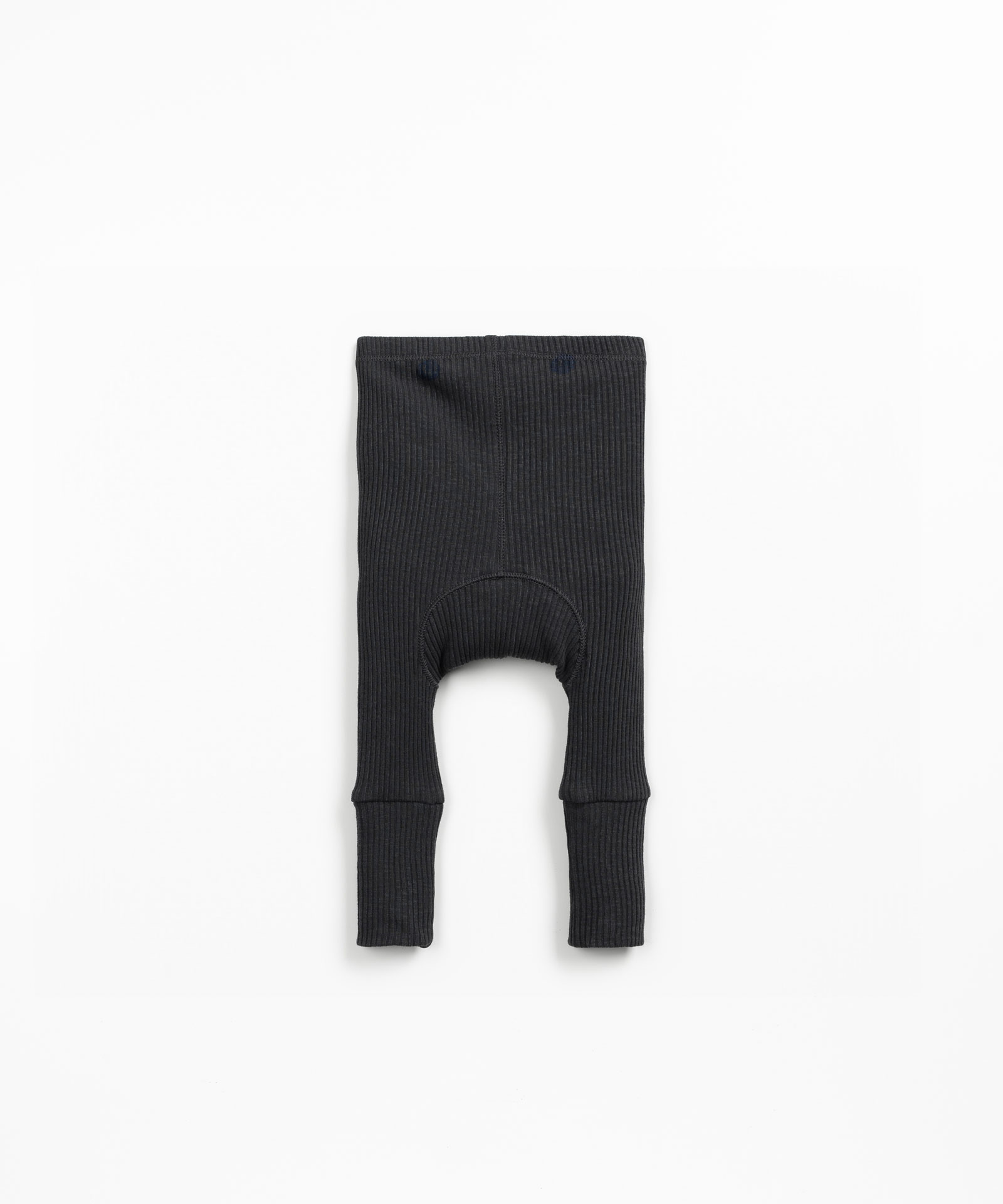 Leggings em algodão orgânico com punhos altos