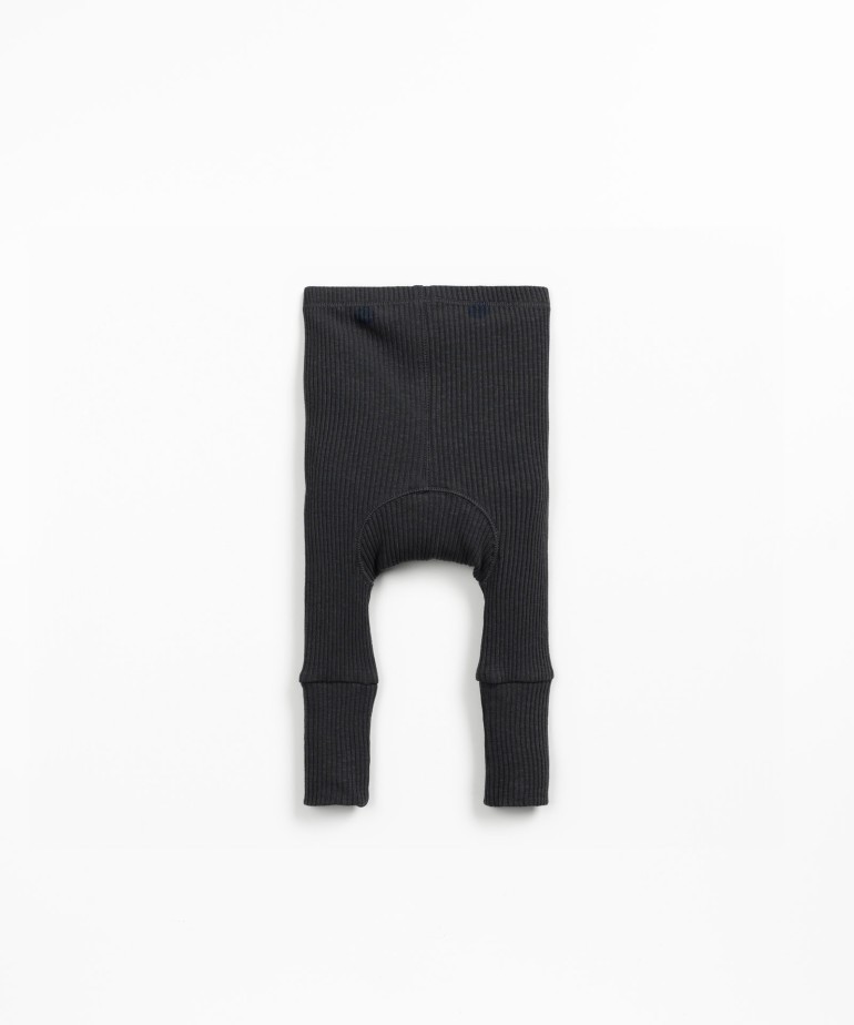 Leggings en coton biologique avec poignets hauts