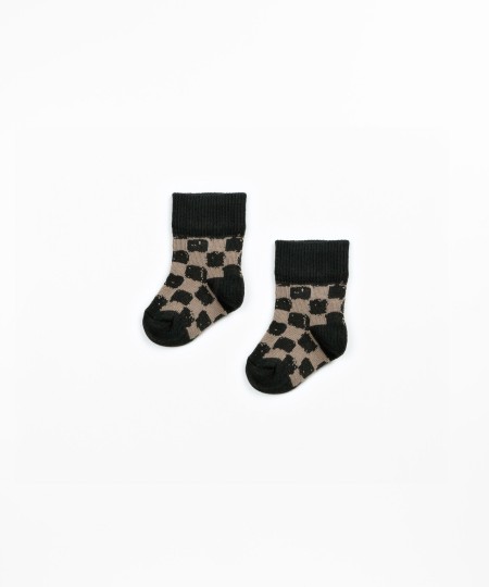 Organic cotton socks with pattern