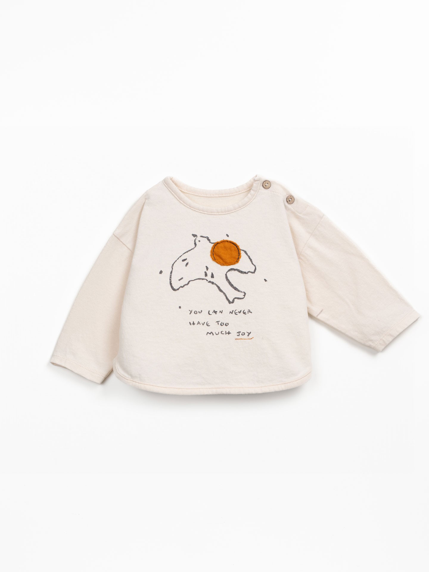 T-shirt in a blend of natural and recycled fibers