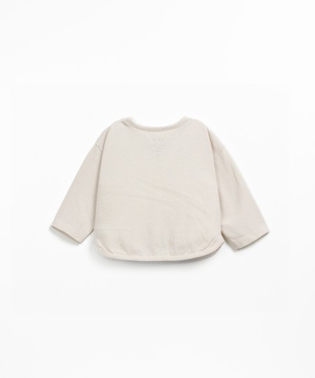 T-shirt in a blend of natural and recycled fibers