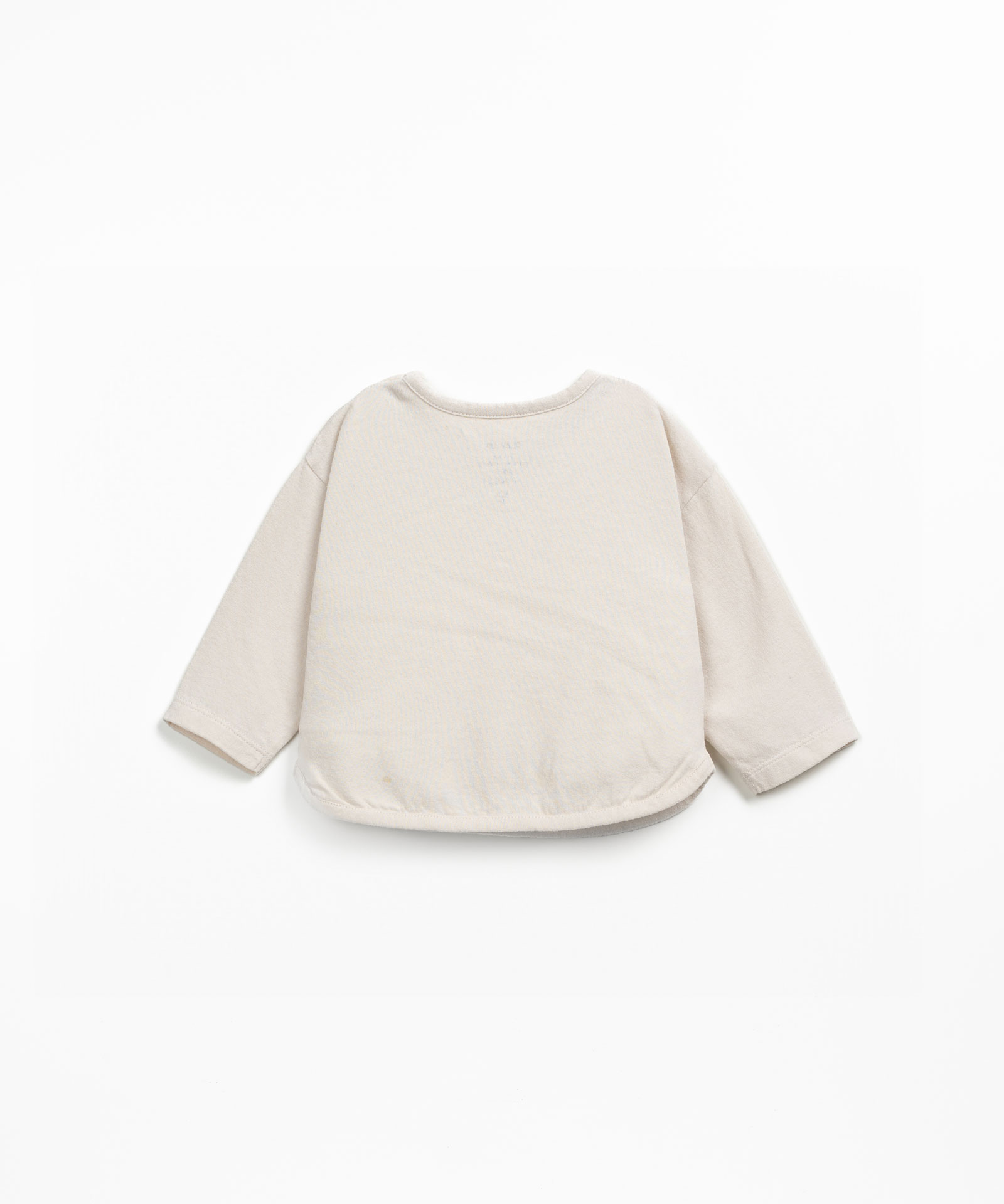 T-shirt in misto fibre naturali e fibre riciclate