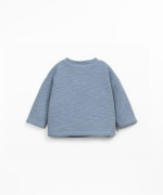 Jersey t-shirt with shoulder opening