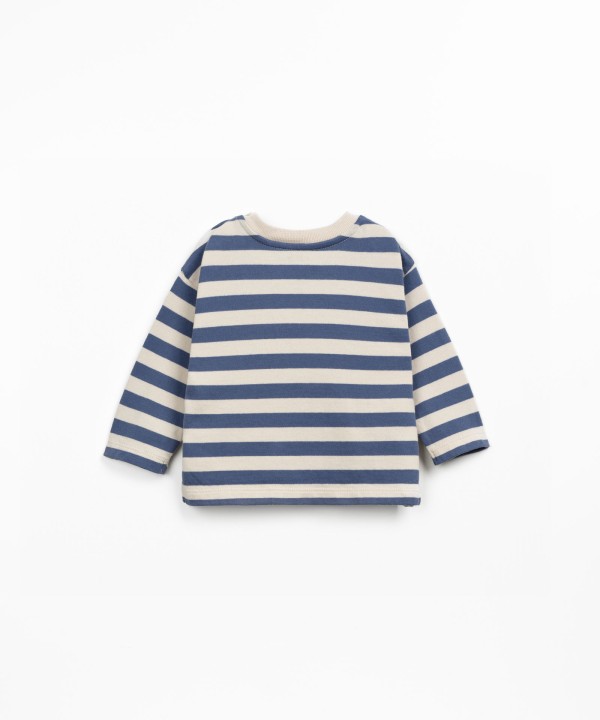 T-shirt in blend of organic cotton and recycled cotton