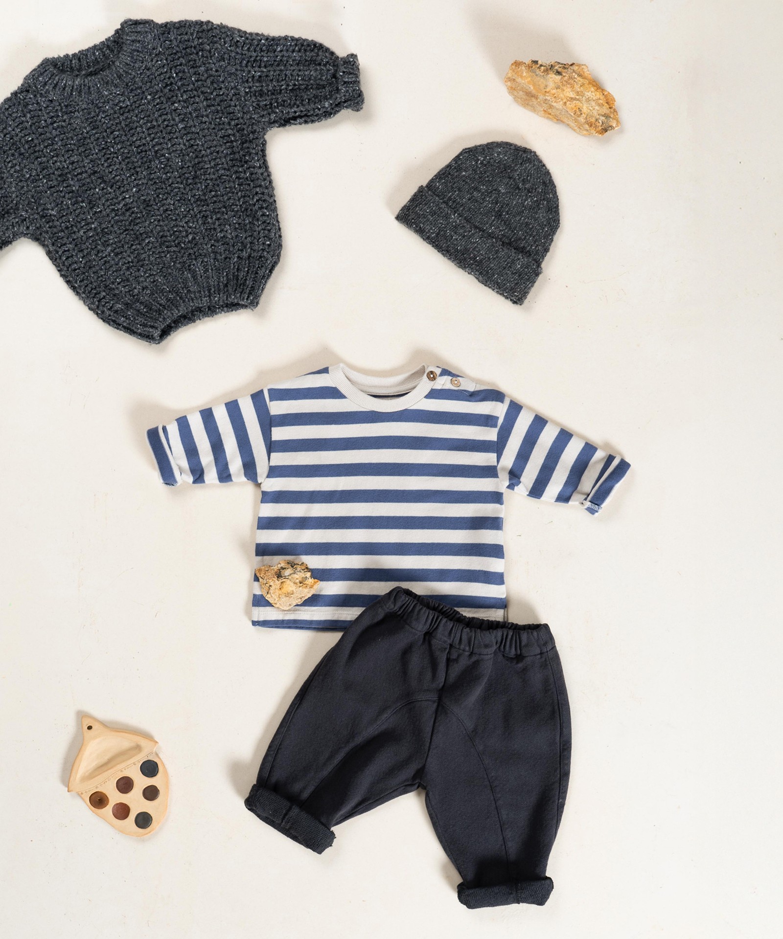 T-shirt in misto cotone biologico e cotone riciclato