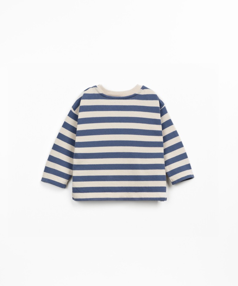 T-shirt in blend of organic cotton and recycled cotton