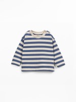 T-shirt in blend of organic cotton and recycled cotton