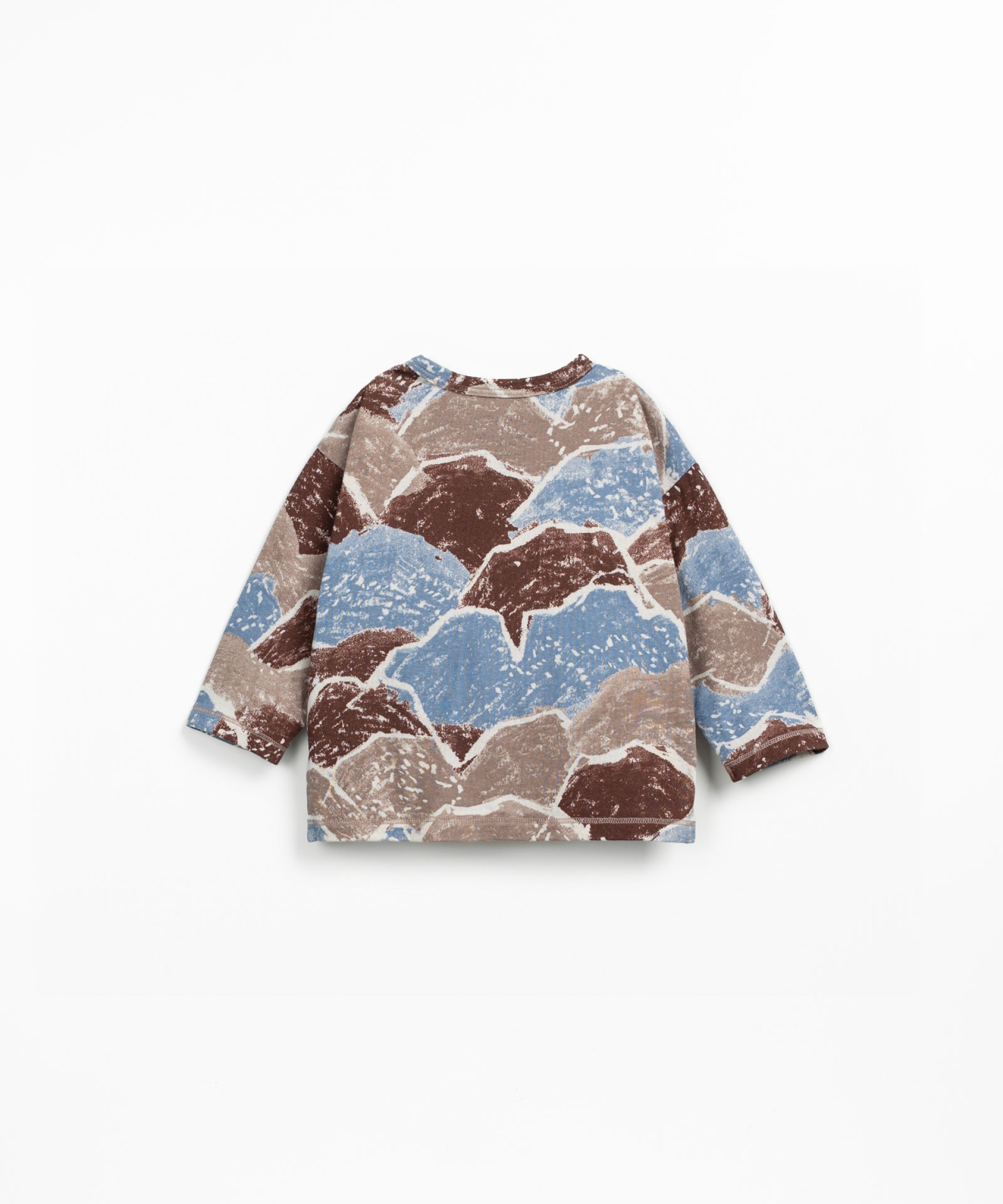 Long sleeve t-shirt with mountain print