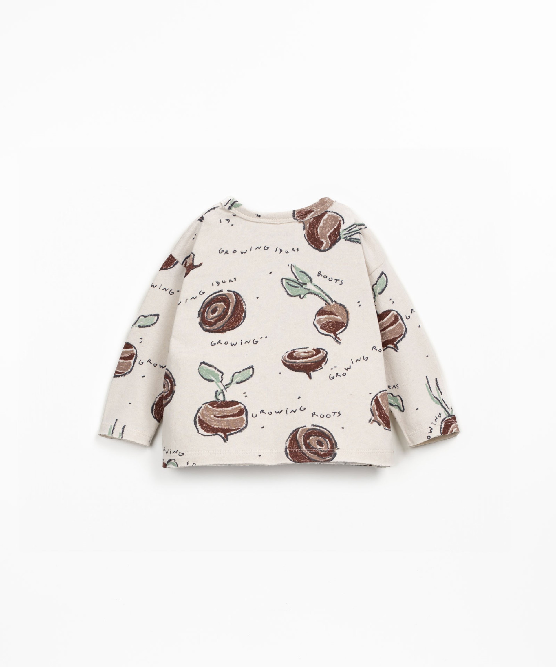 T-shirt with raw-cut details