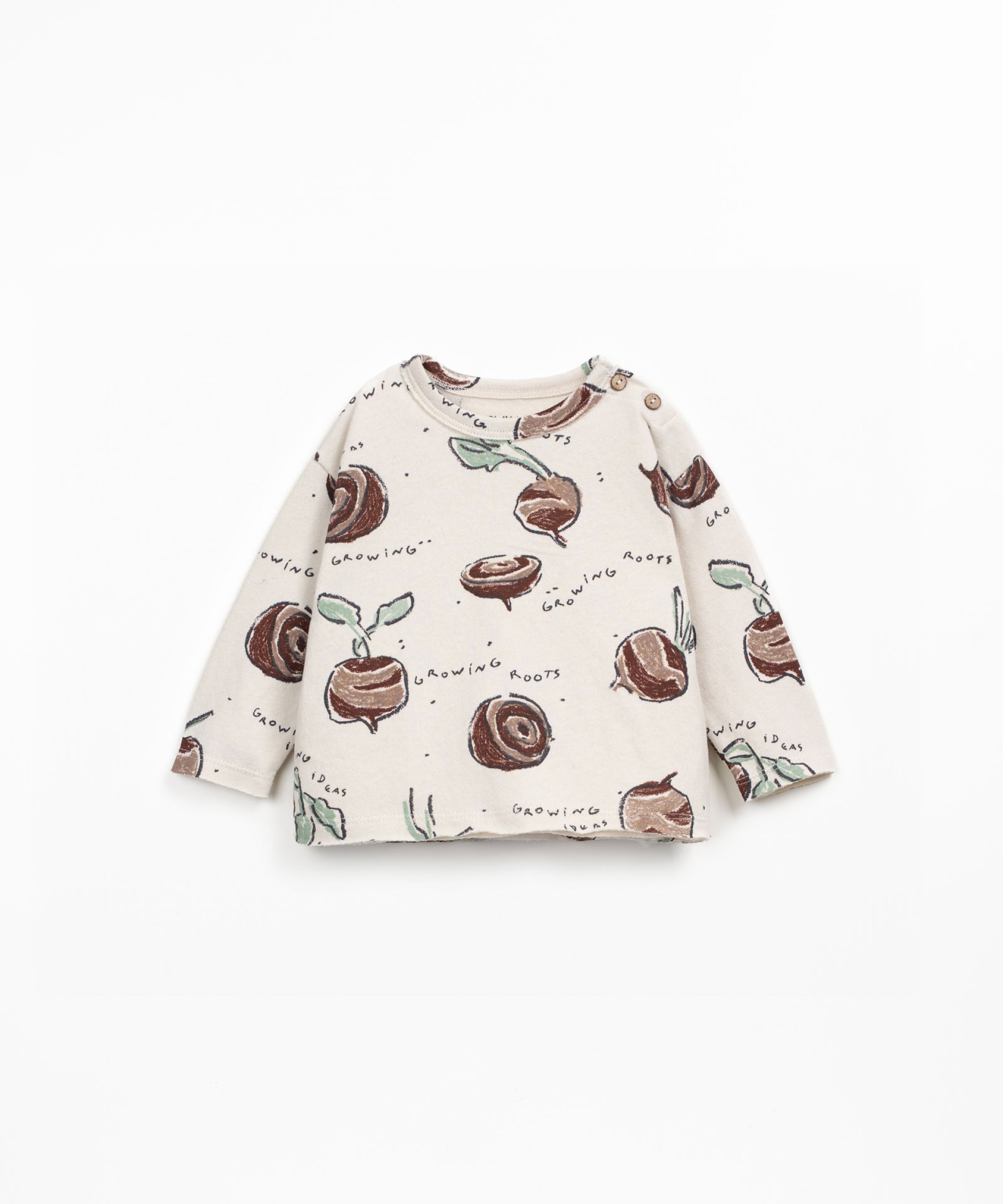 T-shirt with raw-cut details