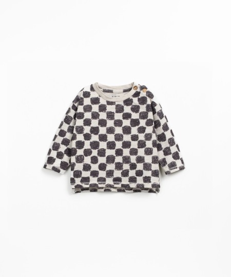 Tile print jersey t-shirt