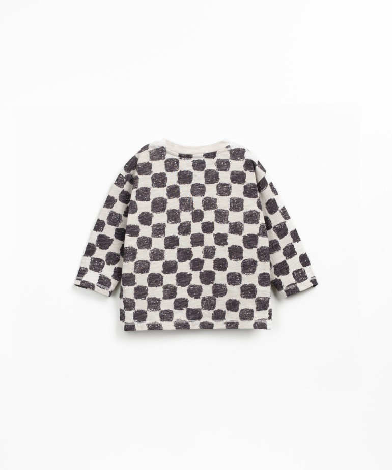 Tile print jersey t-shirt