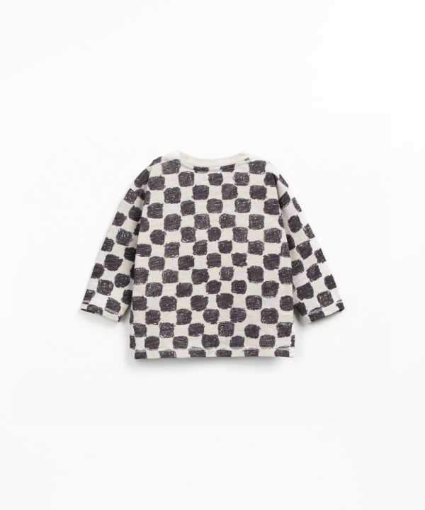 Tile print jersey t-shirt