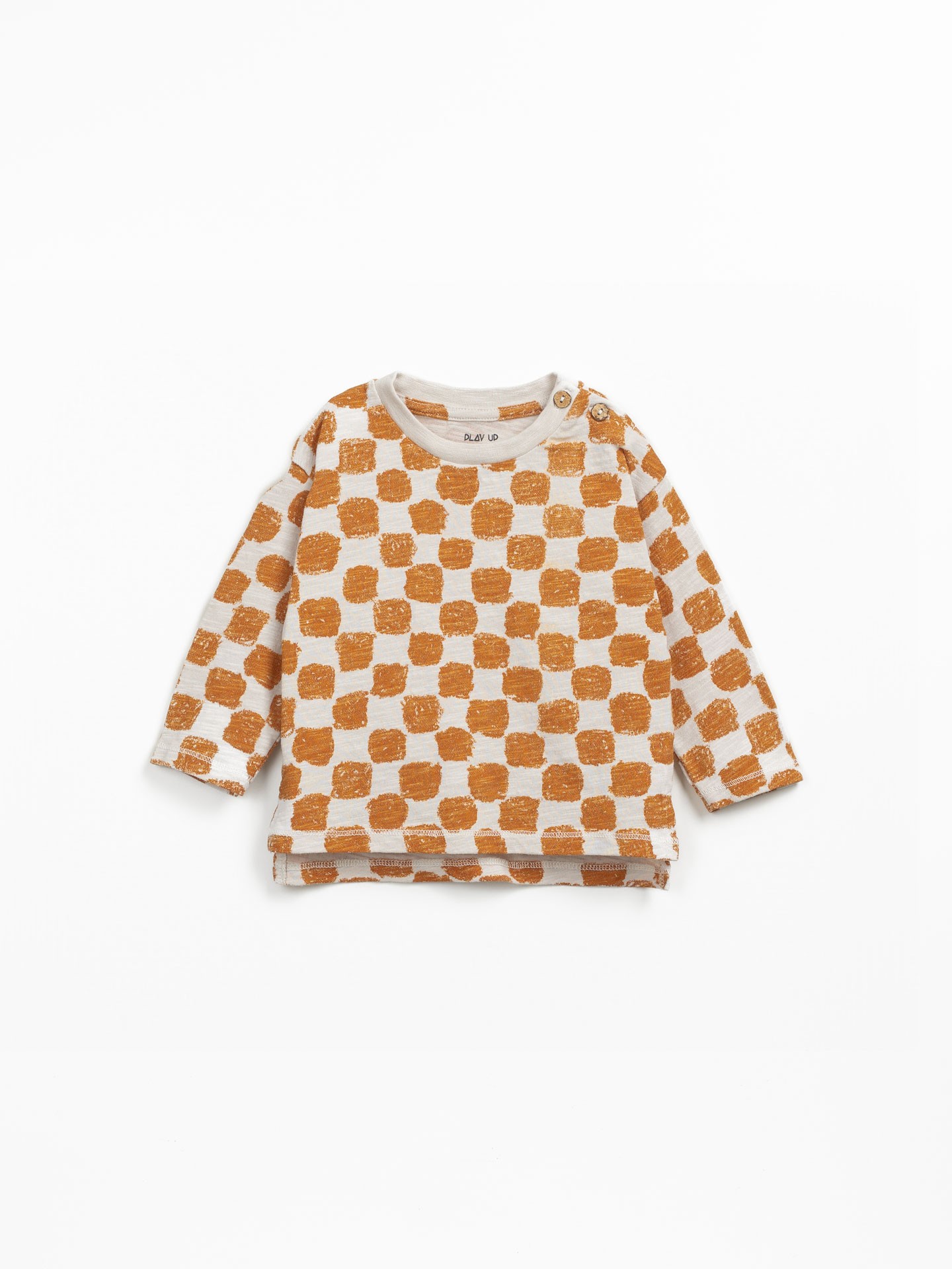 T-shirt en maille avec imprimé azulejos