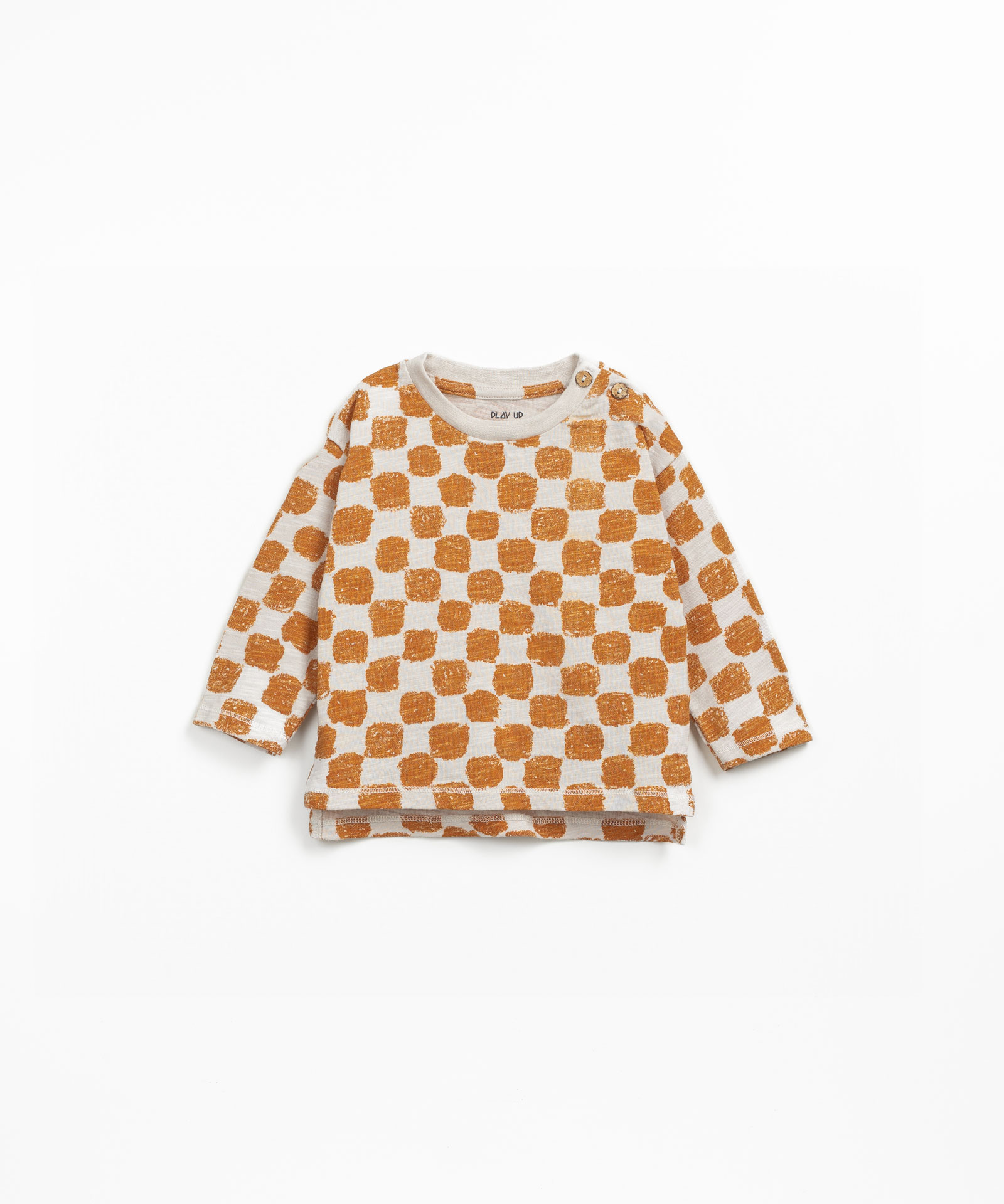 Jersey t-shirt with tile print