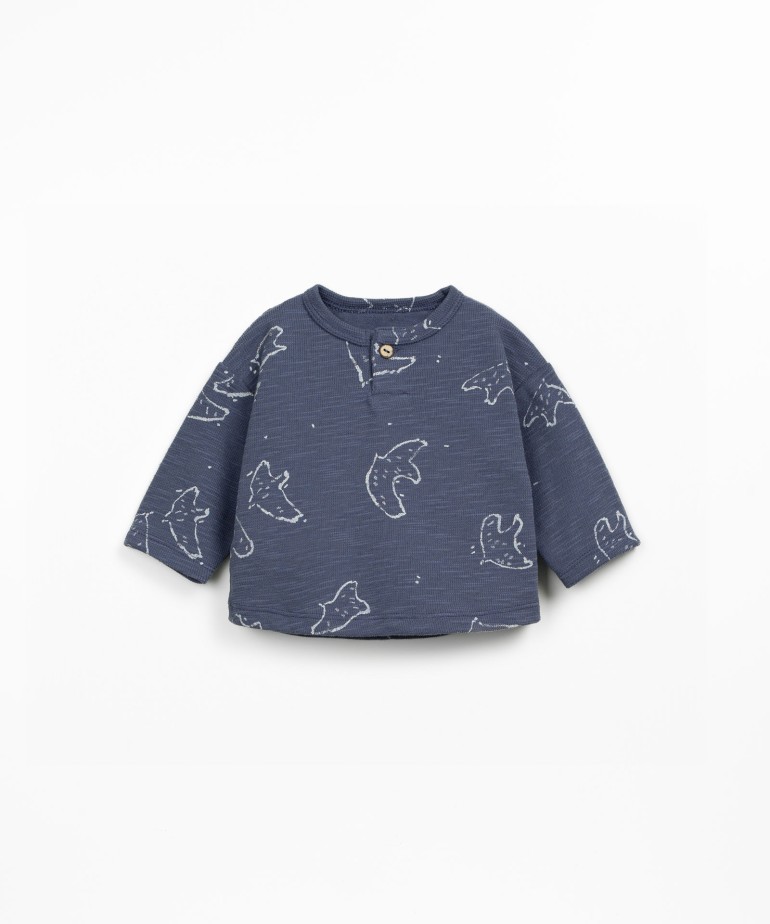 Jersey t-shirt with natural fibers