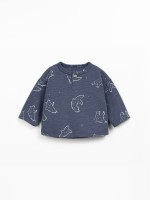 Jersey t-shirt with natural fibers