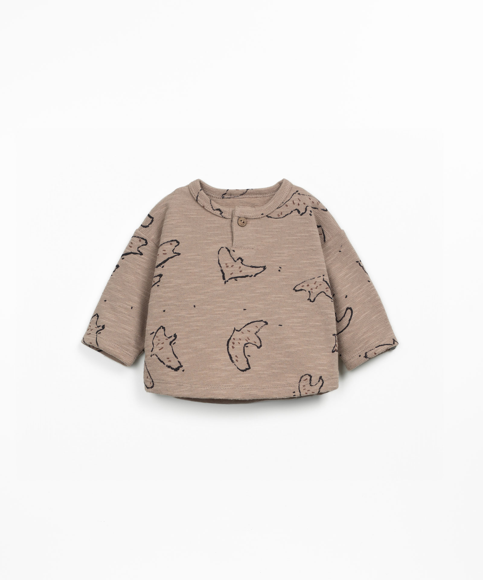 T-shirt in maglina con fibre naturali