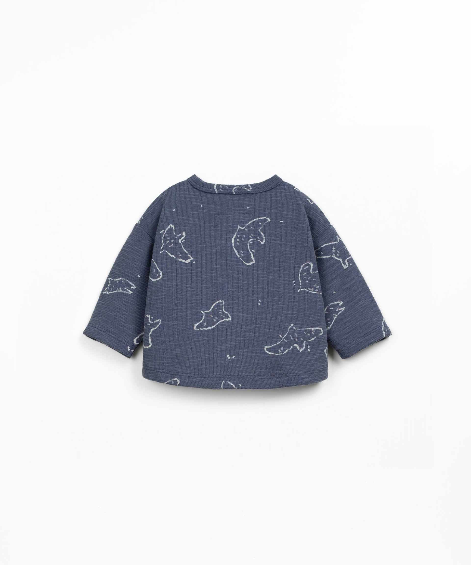 Jersey t-shirt with bird print