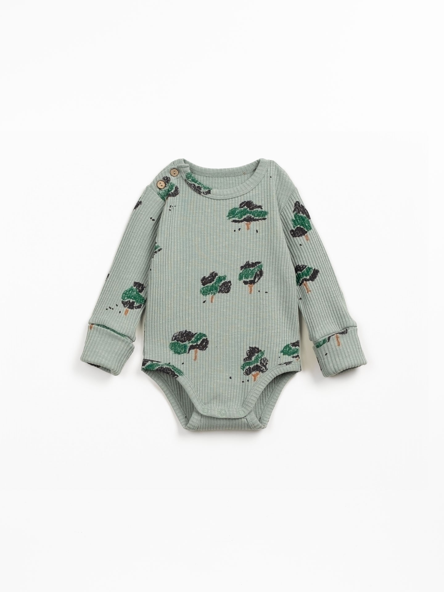 Organic cotton body with tree print