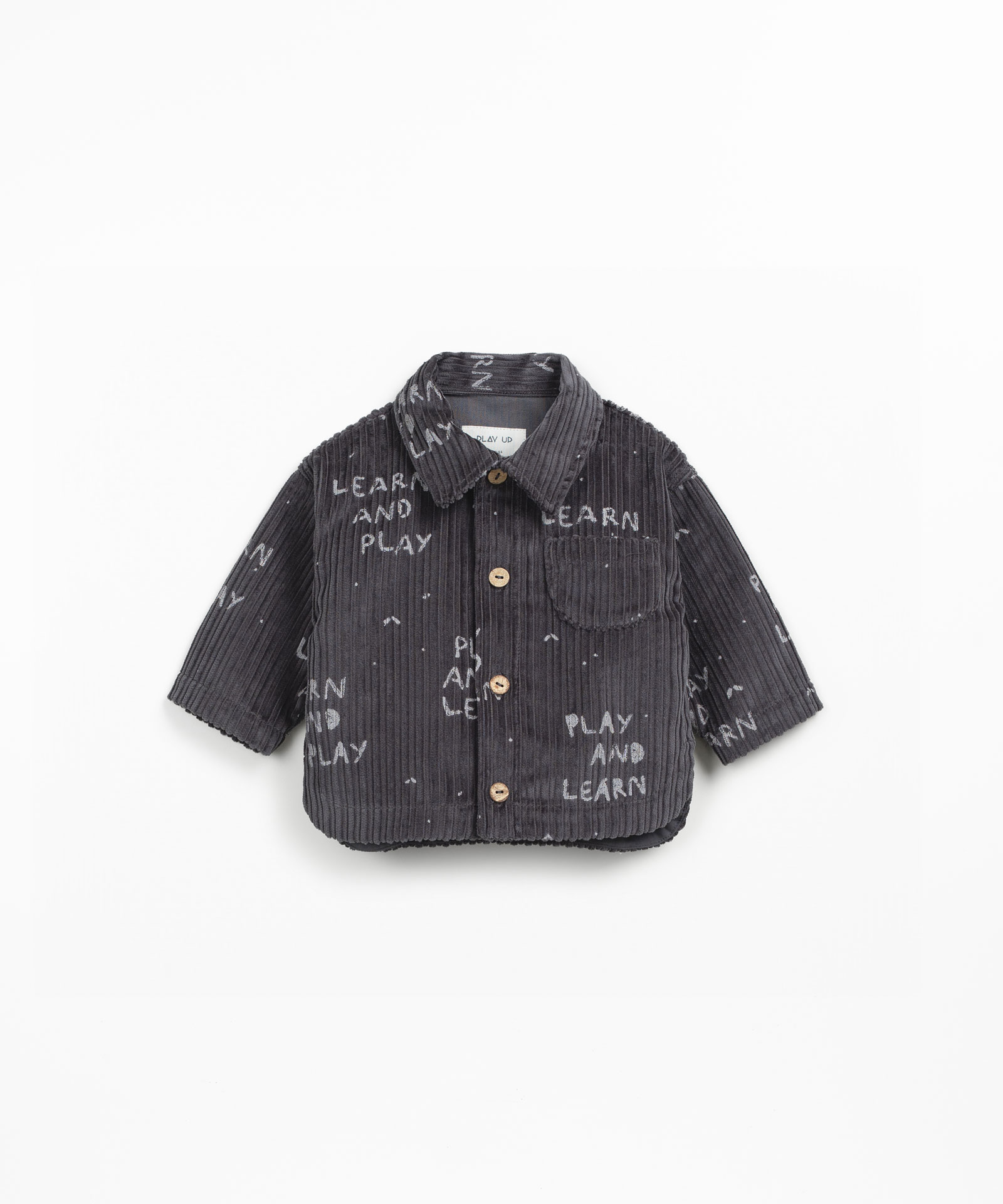 Camisa de pana con mezcla de fibras naturales