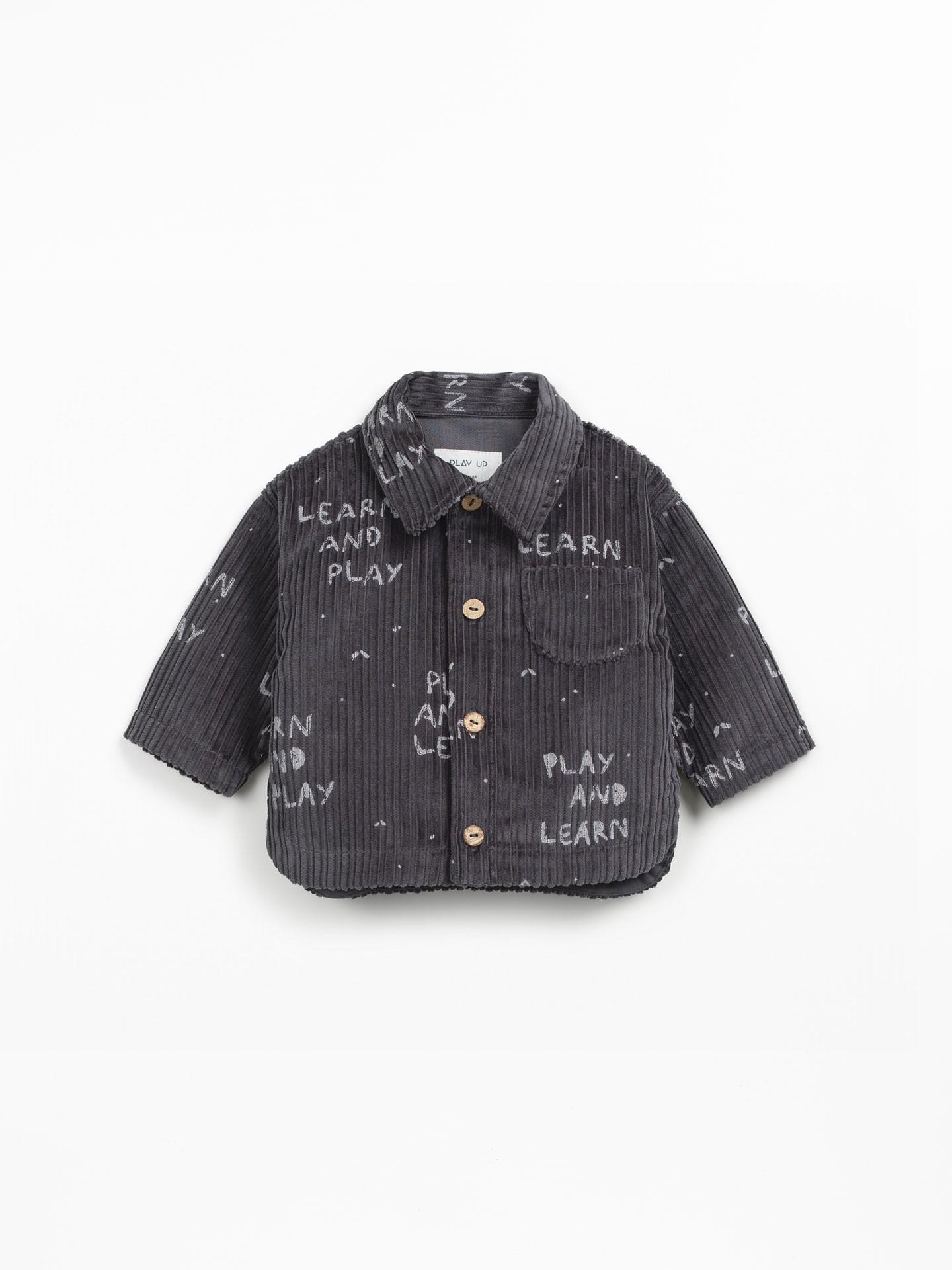 Camicia in velluto a coste con miscela di fibre naturali