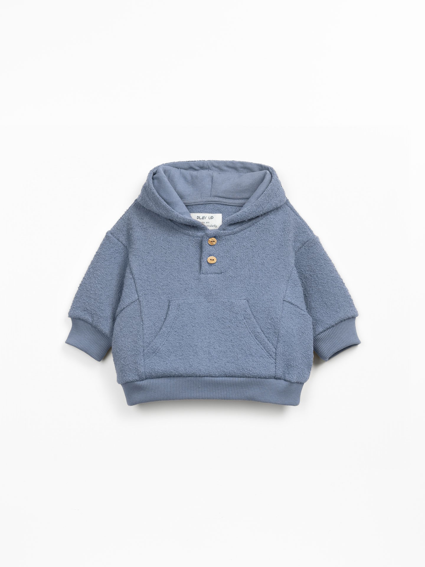 Knit sweater with organic and regenerative cotton