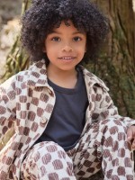 Corduroy shirt in a blend of natural fibers