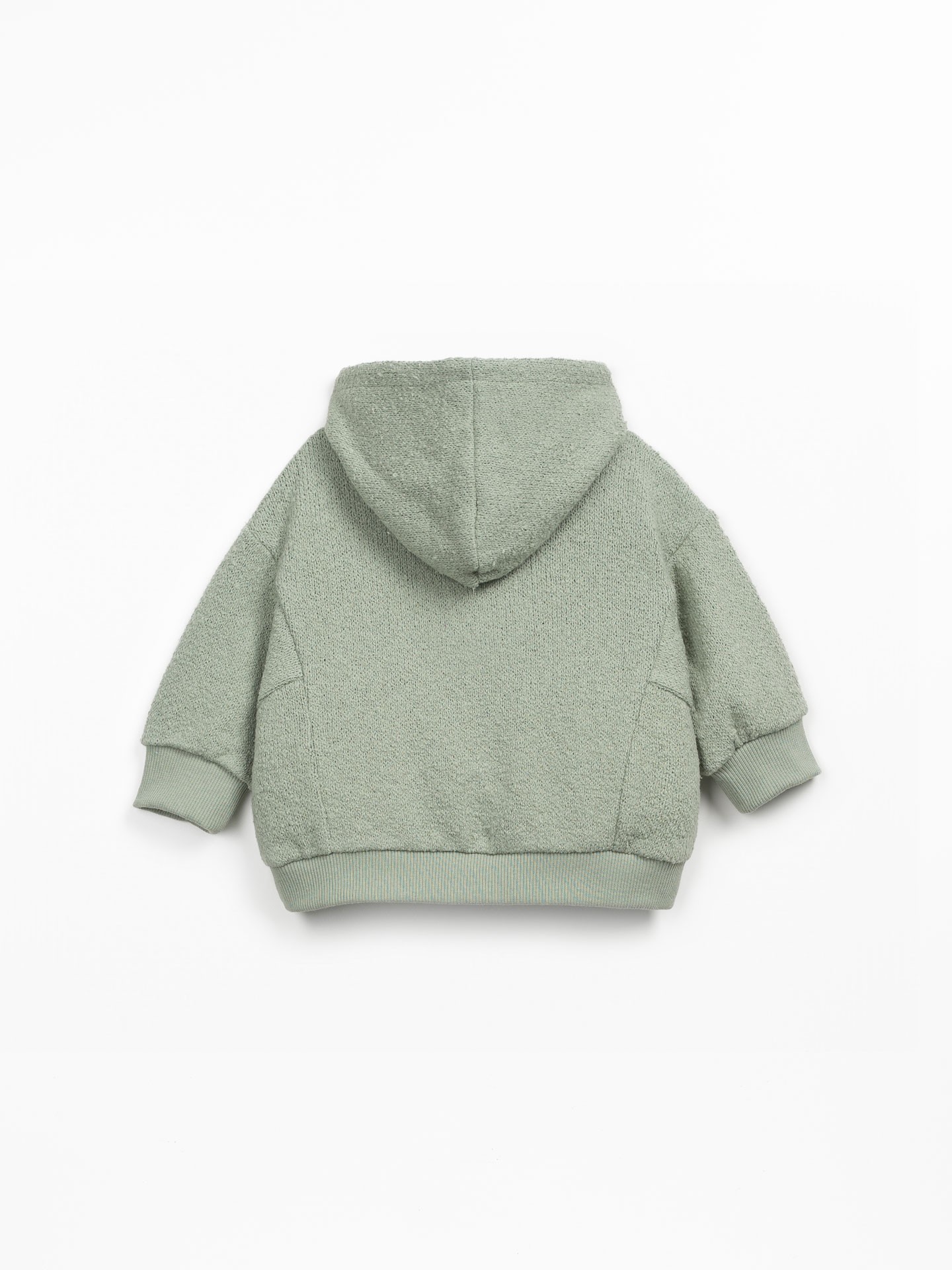 Knit sweater with organic and regenerative cotton