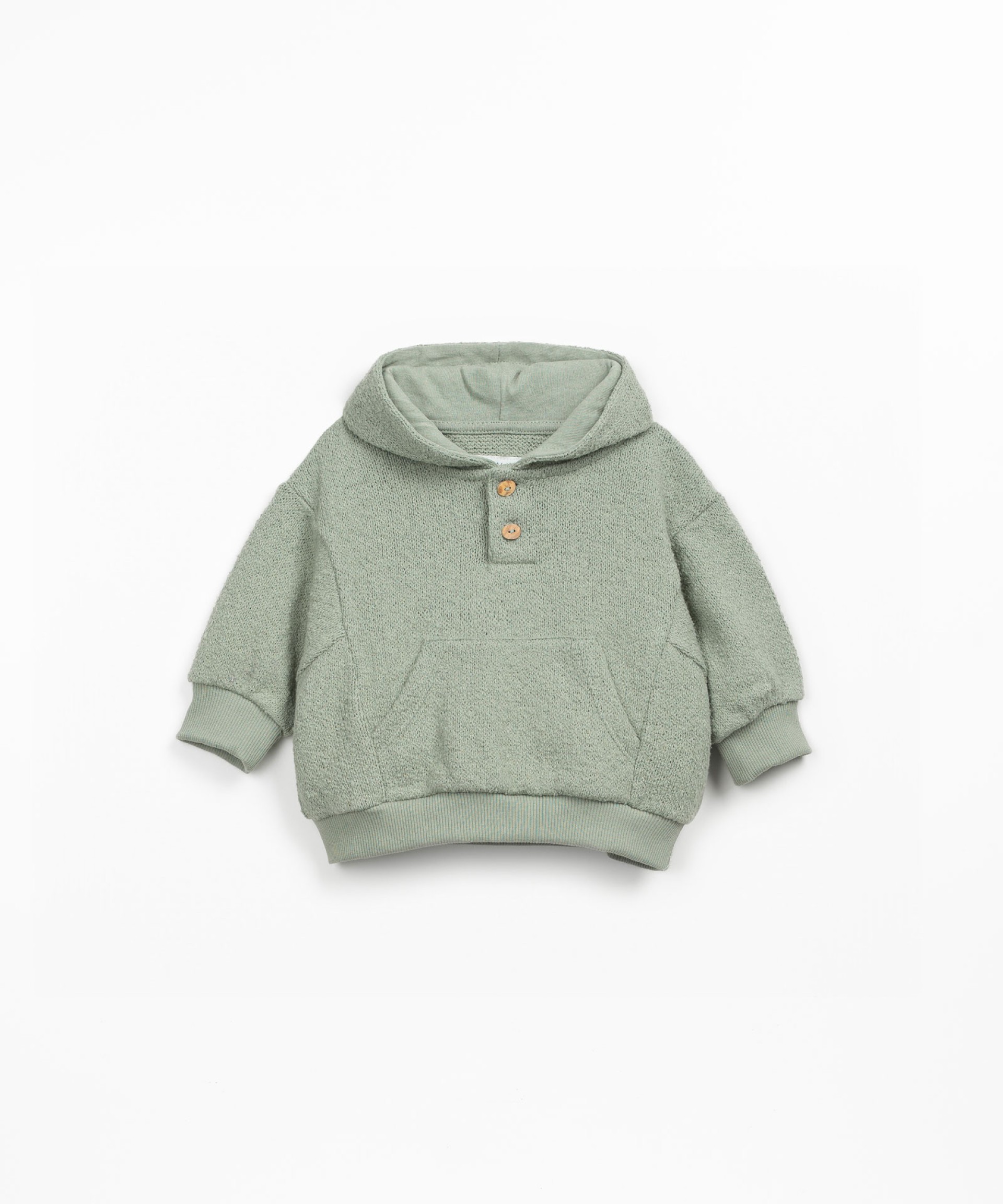Knit jacket with hood