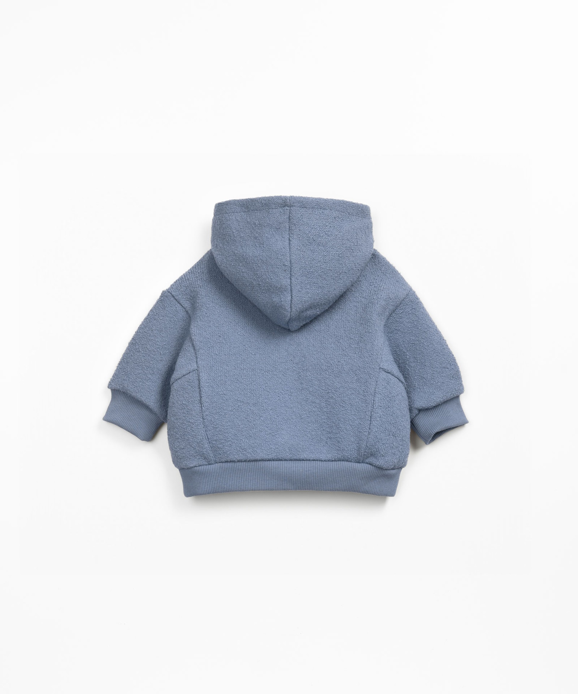 Knit jacket with hood