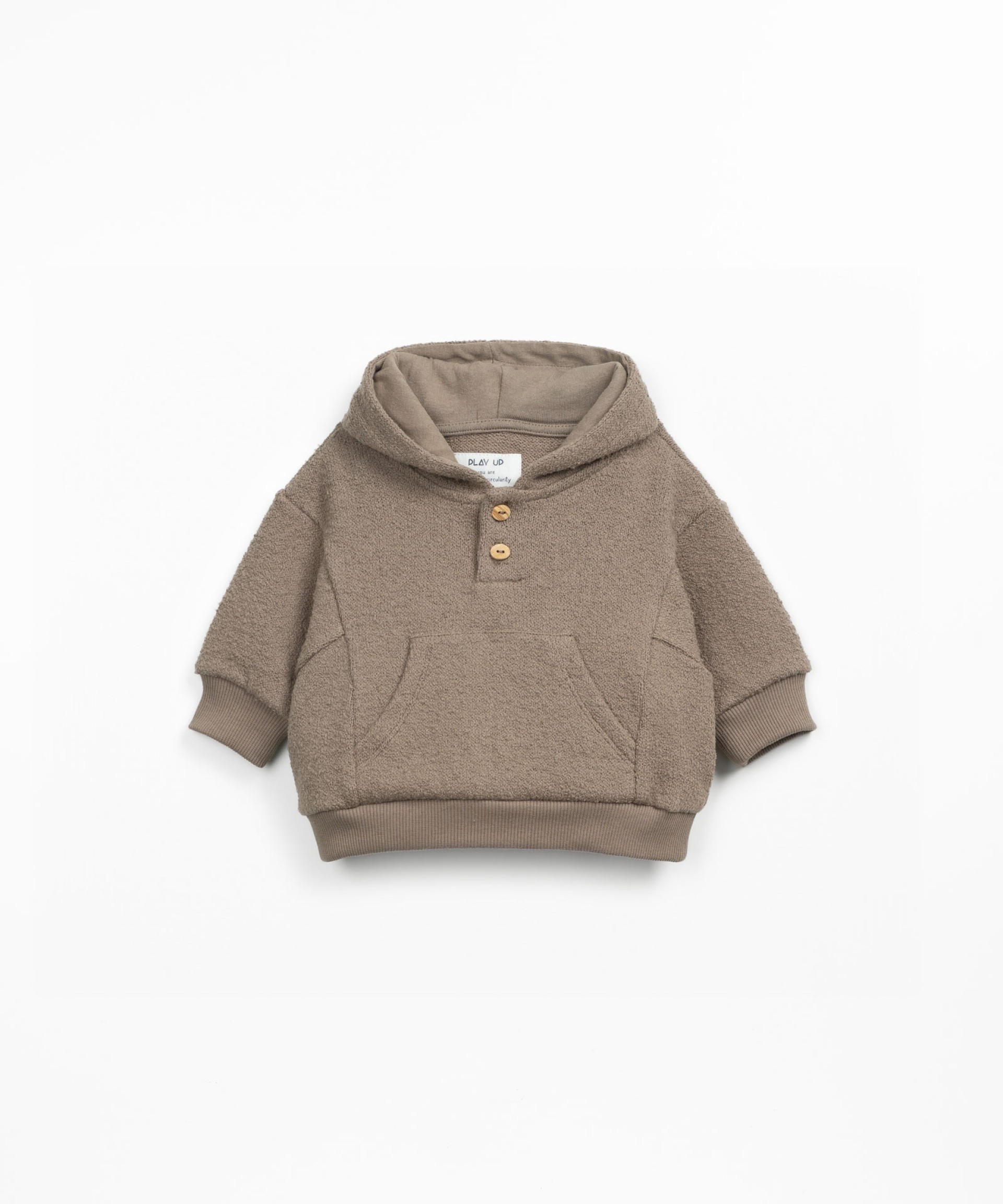 Knit jacket with hood