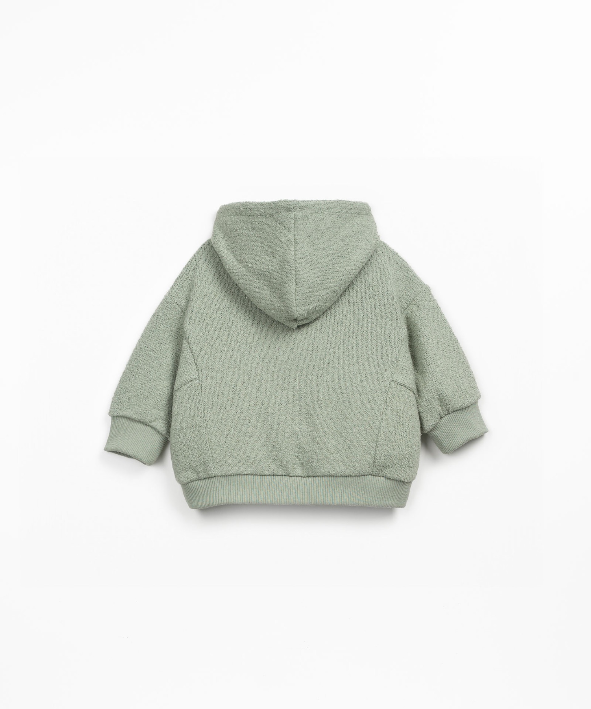 Knit jacket with hood