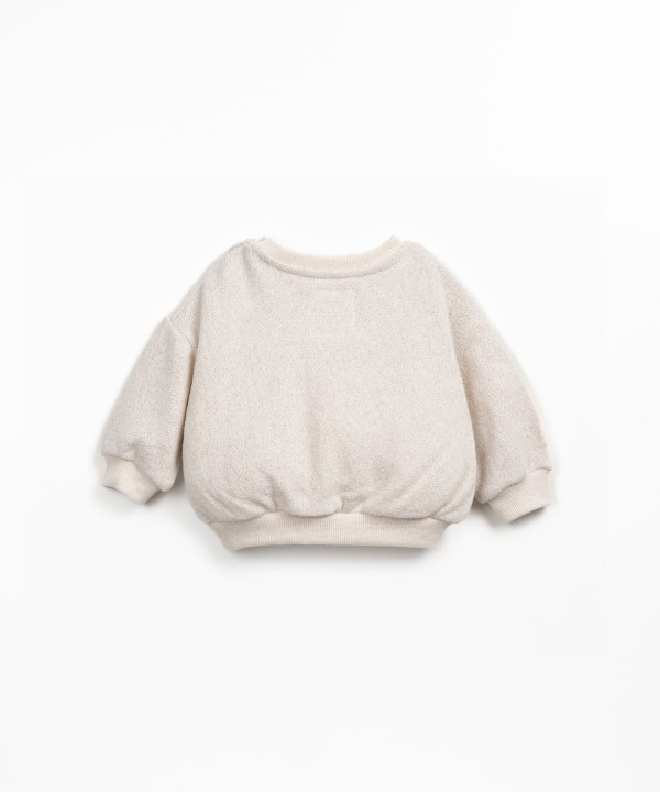Knit jumper in a blend of organic cotton and regenerative cotton