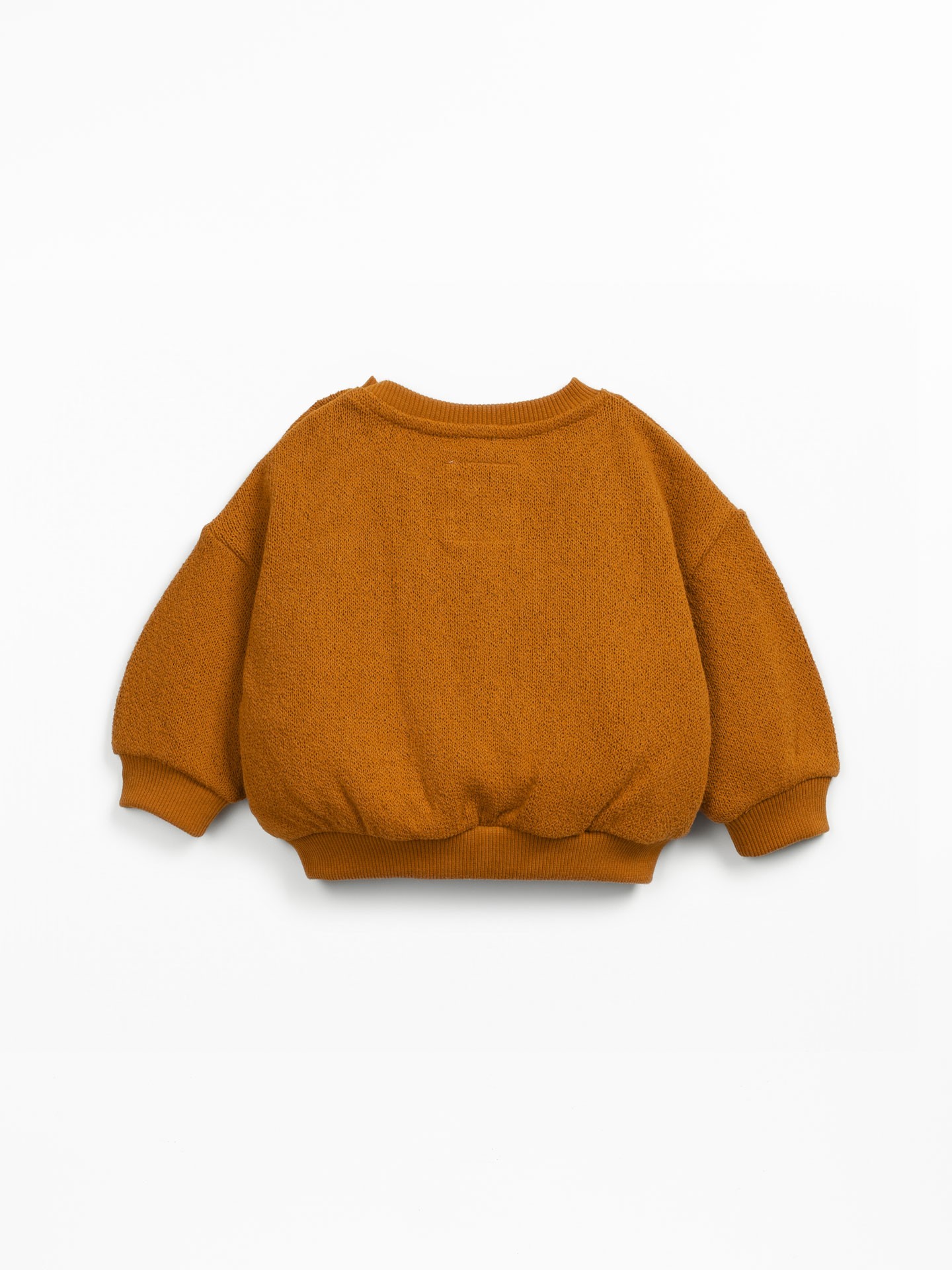 Knit sweater in a blend of organic cotton and regenerative cotton