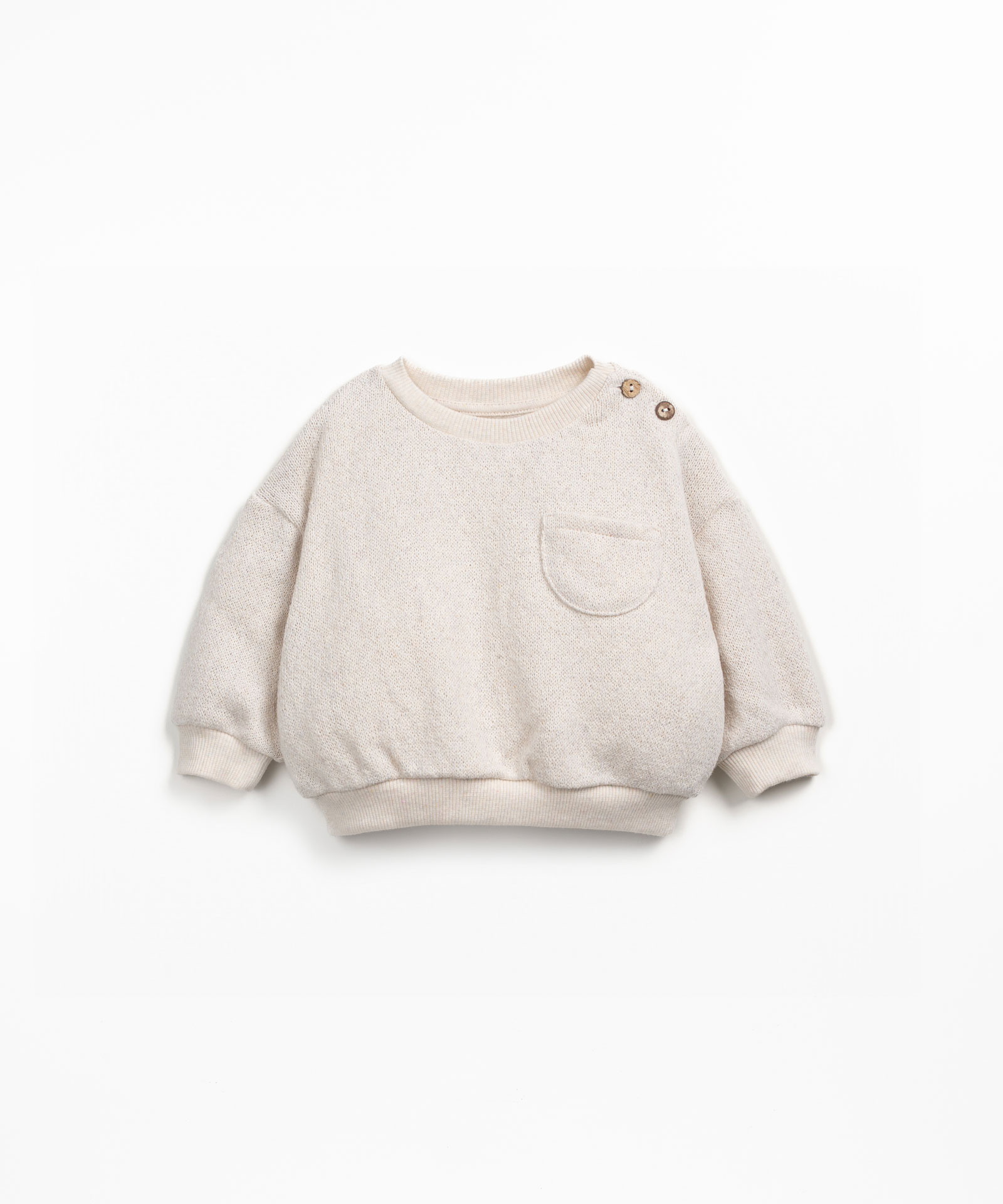 Maglione in maglia con mix di cotone biologico e cotone rigenerativo