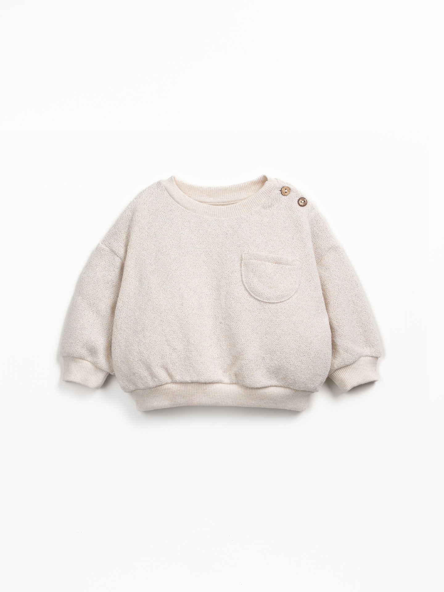 Knit jumper in a blend of organic cotton and regenerative cotton