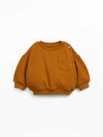 Knit sweater in a blend of organic cotton and regenerative cotton