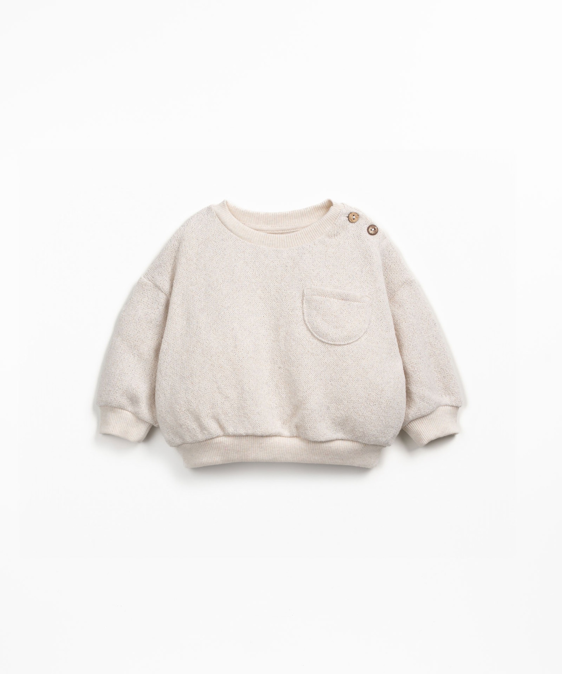 Knit jumper with chest pocket