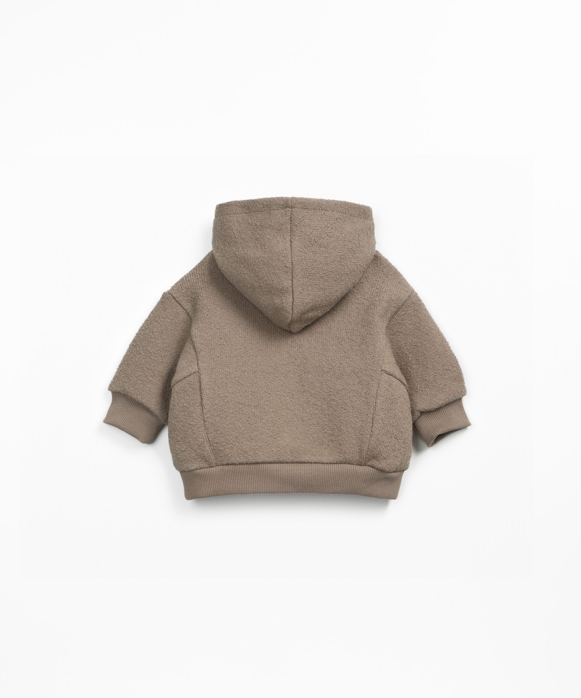 Knit jacket with hood