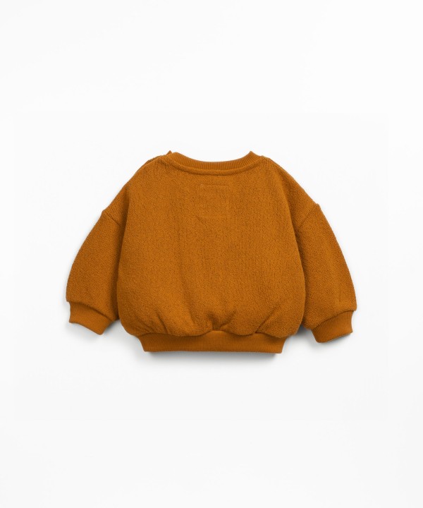 Knit sweater in a blend of organic cotton and regenerative cotton