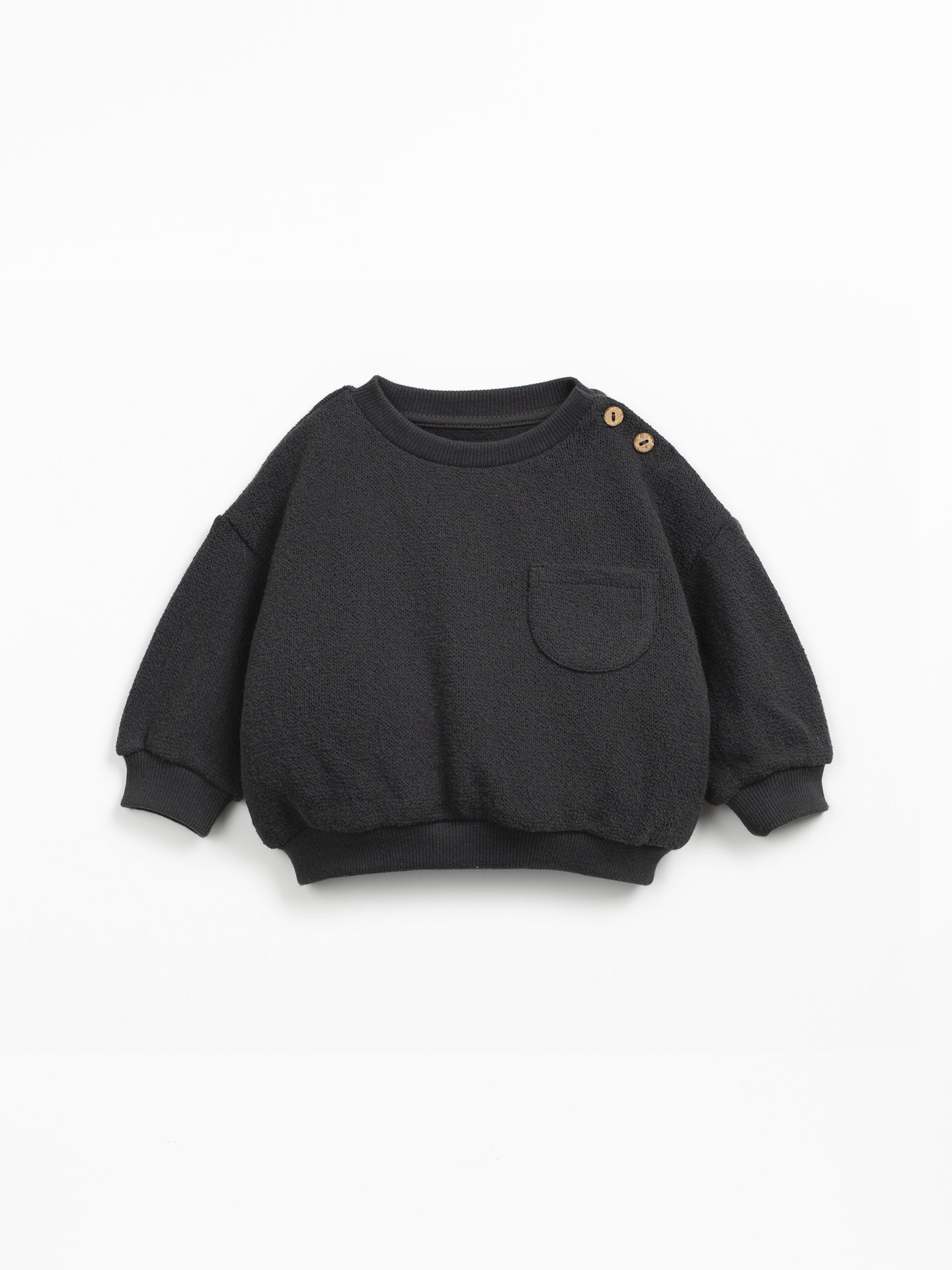 Knitted sweater in a blend of organic cotton and regenerative cotton