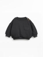 Knitted sweater in a blend of organic cotton and regenerative cotton