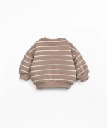 Sweater with striped pattern